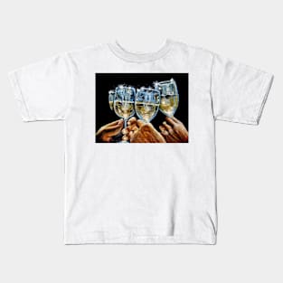 WHITE WINE CHEERS Kids T-Shirt